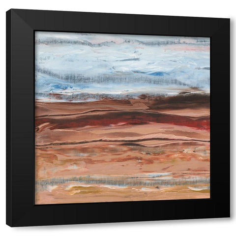 Mars I Black Modern Wood Framed Art Print with Double Matting by Longley, Alicia