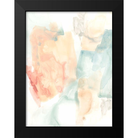 Liquid Structure I Black Modern Wood Framed Art Print by Vess, June Erica