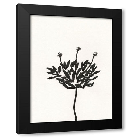 Ink Botanical Sketch III Black Modern Wood Framed Art Print by Holland, J.