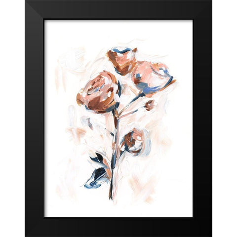 Abstract Rose Bouquet I Black Modern Wood Framed Art Print by Harper, Ethan