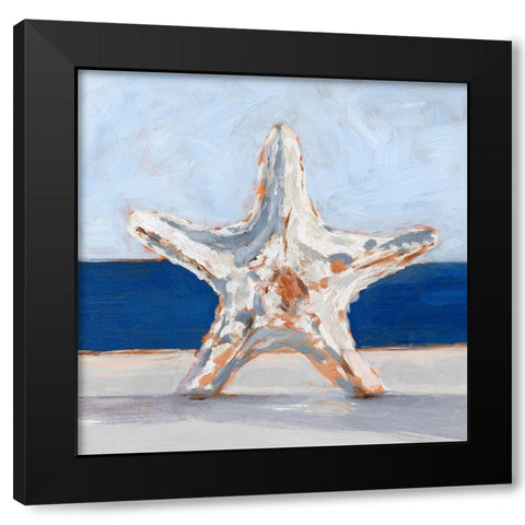 Starfish By the Sea Black Modern Wood Framed Art Print with Double Matting by Harper, Ethan
