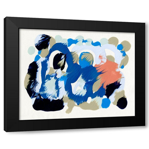 Legato I Black Modern Wood Framed Art Print with Double Matting by Caroline, Emma