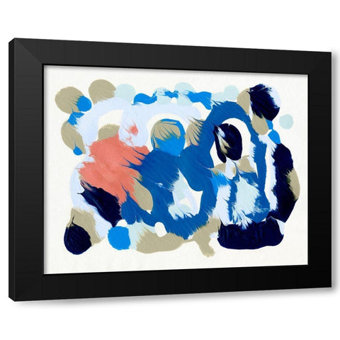 Legato II Black Modern Wood Framed Art Print with Double Matting by Caroline, Emma