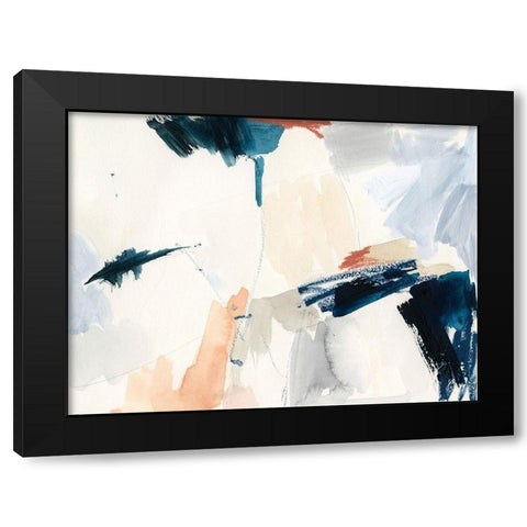 Marine Swash I Black Modern Wood Framed Art Print with Double Matting by Barnes, Victoria