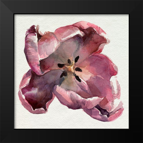 Susies Tulips I Black Modern Wood Framed Art Print by Parker, Jennifer Paxton