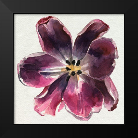 Susies Tulips II Black Modern Wood Framed Art Print by Parker, Jennifer Paxton