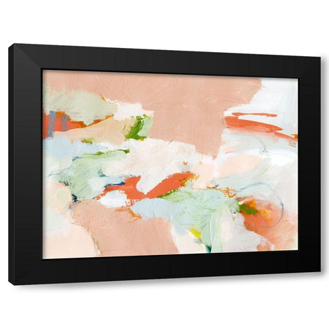 Melon and Matcha I Black Modern Wood Framed Art Print with Double Matting by Barnes, Victoria