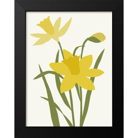 Graphic Botanic II Black Modern Wood Framed Art Print by Barnes, Victoria