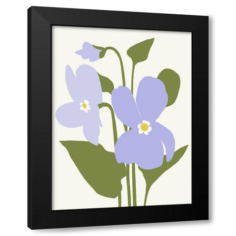 Graphic Botanic III Black Modern Wood Framed Art Print by Barnes, Victoria