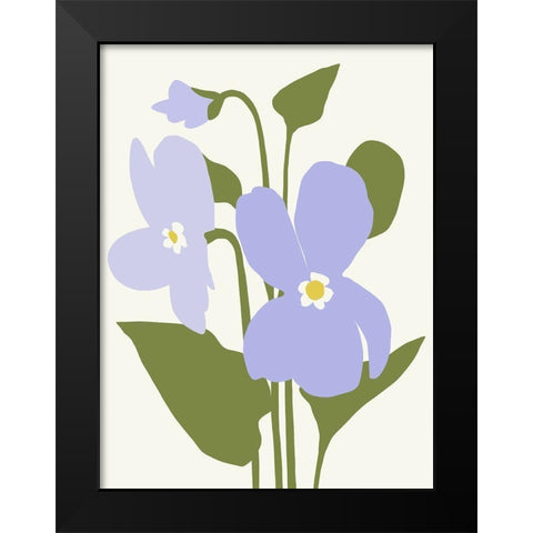 Graphic Botanic III Black Modern Wood Framed Art Print by Barnes, Victoria