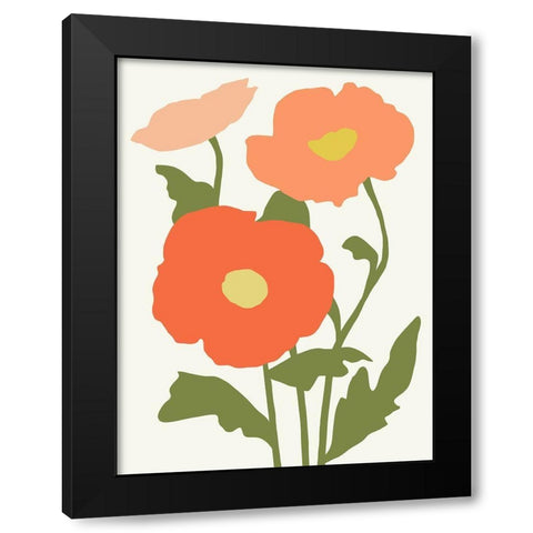Graphic Botanic IV Black Modern Wood Framed Art Print with Double Matting by Barnes, Victoria