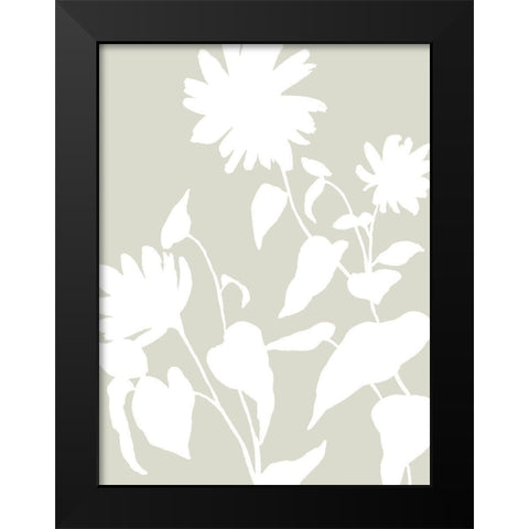 Botanical Silhouette I Black Modern Wood Framed Art Print by Barnes, Victoria