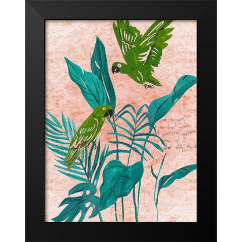 The Tropical Song II Black Modern Wood Framed Art Print by Wang, Melissa