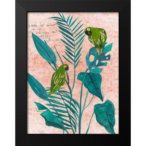 The Tropical Song IV Black Modern Wood Framed Art Print by Wang, Melissa