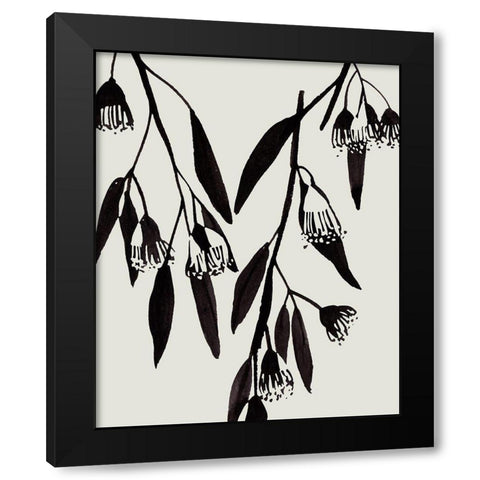 Wind Sway I Black Modern Wood Framed Art Print by Wang, Melissa