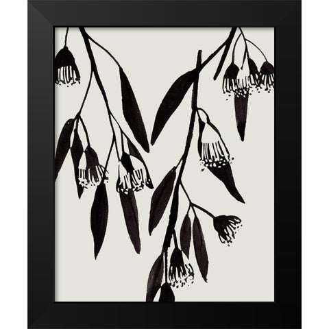 Wind Sway I Black Modern Wood Framed Art Print by Wang, Melissa