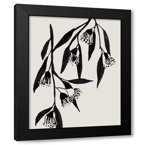 Wind Sway II Black Modern Wood Framed Art Print with Double Matting by Wang, Melissa