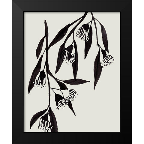 Wind Sway II Black Modern Wood Framed Art Print by Wang, Melissa