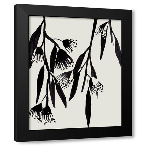 Wind Sway III Black Modern Wood Framed Art Print with Double Matting by Wang, Melissa