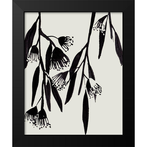 Wind Sway III Black Modern Wood Framed Art Print by Wang, Melissa