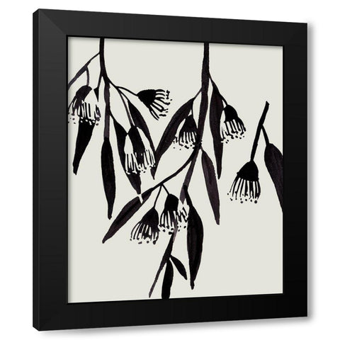 Wind Sway IV Black Modern Wood Framed Art Print with Double Matting by Wang, Melissa