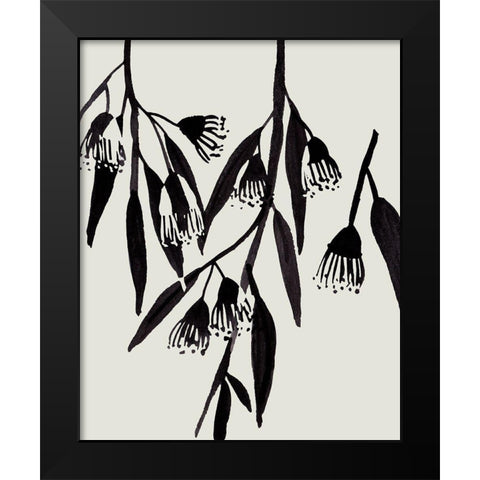 Wind Sway IV Black Modern Wood Framed Art Print by Wang, Melissa
