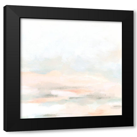 Champagne Coast I Black Modern Wood Framed Art Print by Vess, June Erica