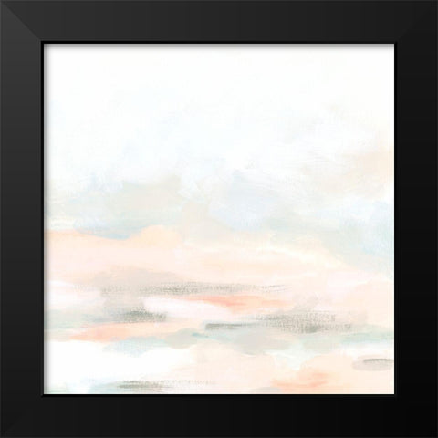 Champagne Coast I Black Modern Wood Framed Art Print by Vess, June Erica