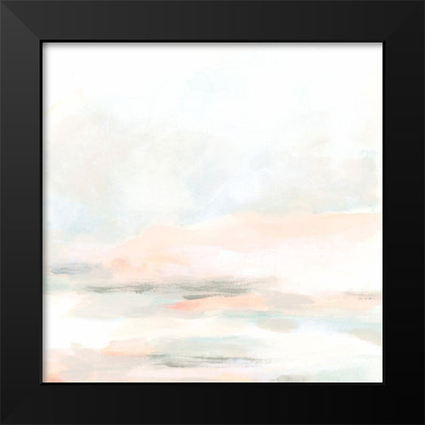 Champagne Coast II Black Modern Wood Framed Art Print by Vess, June Erica