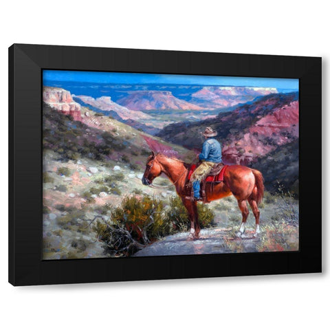 Mighty Pretty Spot Black Modern Wood Framed Art Print by Sorenson, Jack