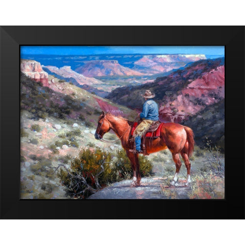 Mighty Pretty Spot Black Modern Wood Framed Art Print by Sorenson, Jack