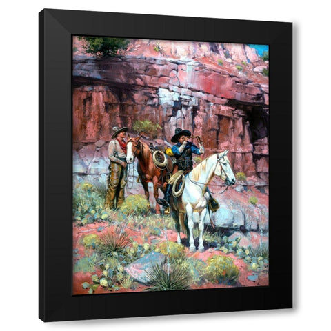 A Long Ways Off Black Modern Wood Framed Art Print by Sorenson, Jack