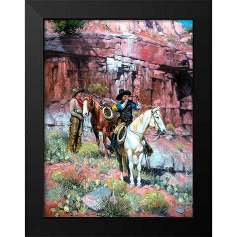 A Long Ways Off Black Modern Wood Framed Art Print by Sorenson, Jack