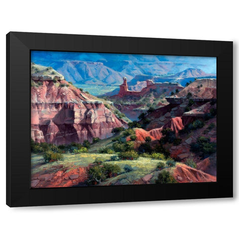 Classic Palo Duro Black Modern Wood Framed Art Print by Sorenson, Jack