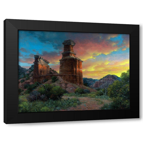 Spell of the Palo Duro Black Modern Wood Framed Art Print with Double Matting by Sorenson, Jack