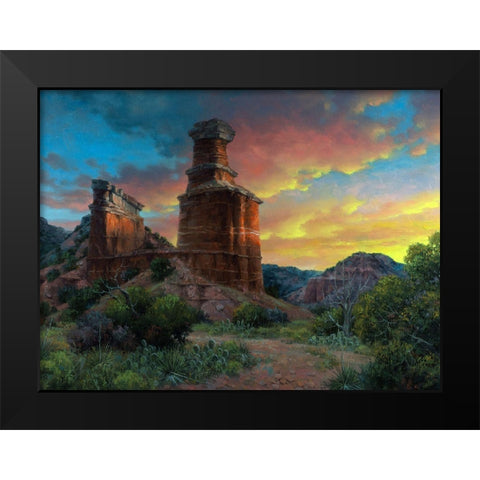 Spell of the Palo Duro Black Modern Wood Framed Art Print by Sorenson, Jack