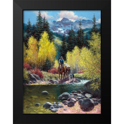 Rocky Mountain High Black Modern Wood Framed Art Print by Sorenson, Jack