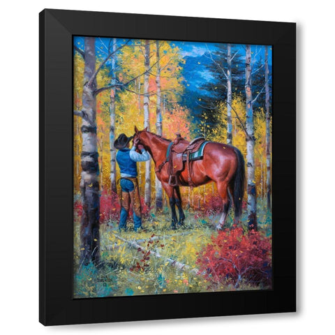 High Country Color Black Modern Wood Framed Art Print by Sorenson, Jack