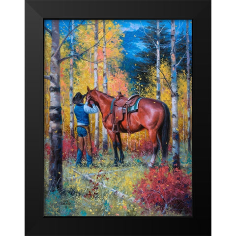 High Country Color Black Modern Wood Framed Art Print by Sorenson, Jack