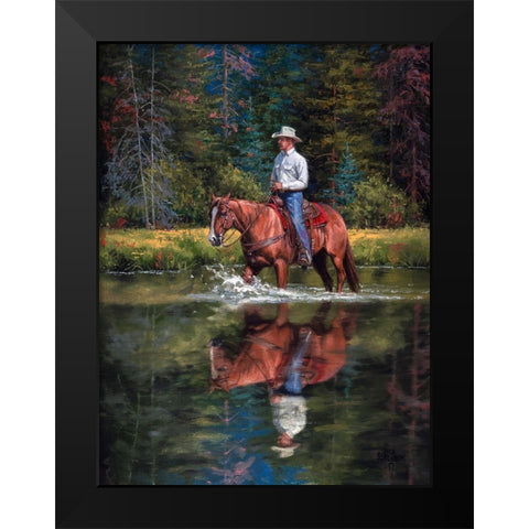 In High Country Black Modern Wood Framed Art Print by Sorenson, Jack