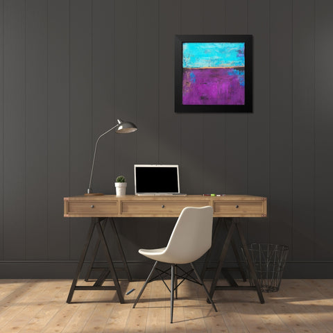 Purple Velvet Black Modern Wood Framed Art Print by Ashley, Erin