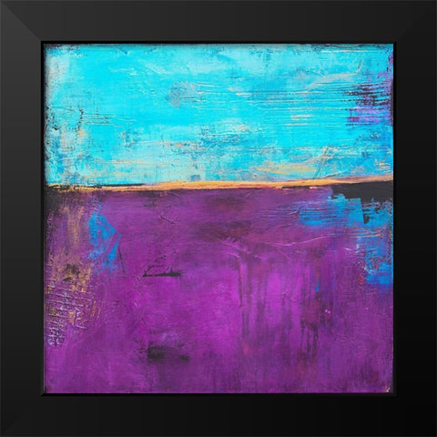 Purple Velvet Black Modern Wood Framed Art Print by Ashley, Erin
