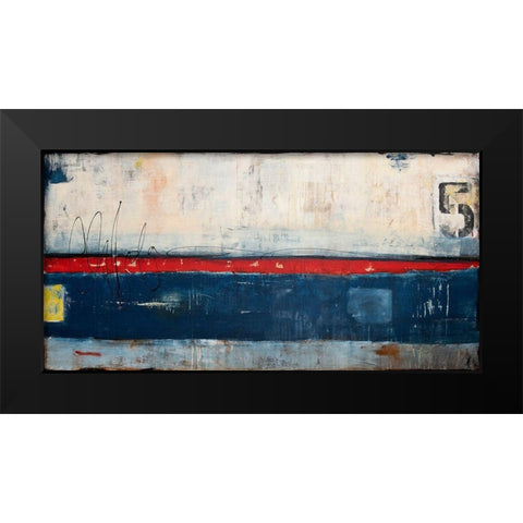 Dock 5 Black Modern Wood Framed Art Print by Ashley, Erin