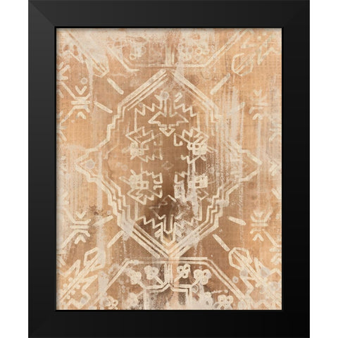 Earth Textile I Black Modern Wood Framed Art Print by Vess, June Erica