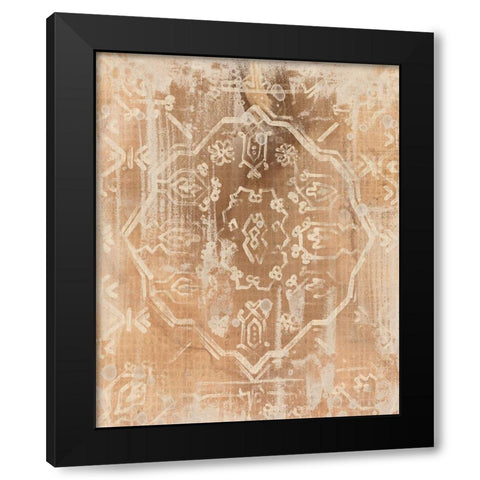 Earth Textile II Black Modern Wood Framed Art Print by Vess, June Erica