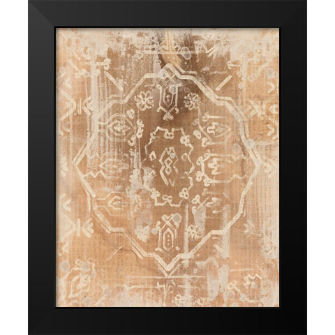 Earth Textile II Black Modern Wood Framed Art Print by Vess, June Erica