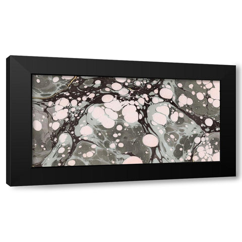 Marbled Abstract I Black Modern Wood Framed Art Print by Green, Jacob