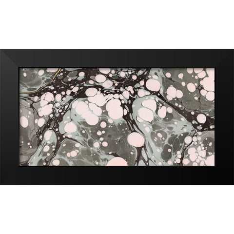 Marbled Abstract I Black Modern Wood Framed Art Print by Green, Jacob