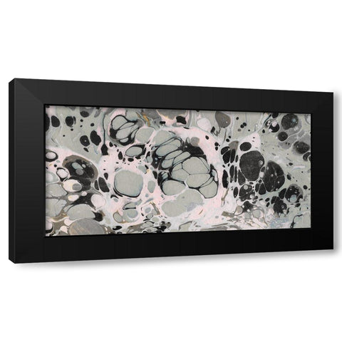 Marbled Abstract II Black Modern Wood Framed Art Print by Green, Jacob