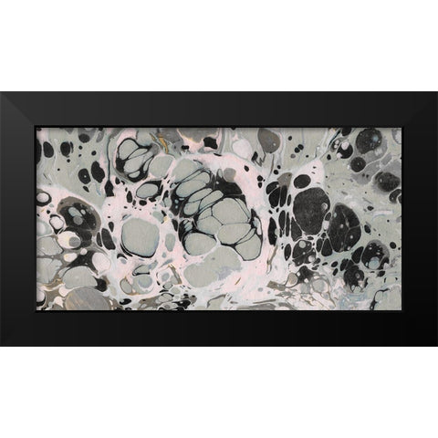 Marbled Abstract II Black Modern Wood Framed Art Print by Green, Jacob